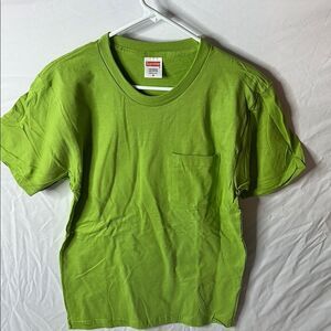 Supreme Green T-Shirt medium pre-shrunk cotton brand new